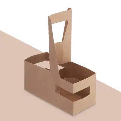 Cardboard Cup Holder displayed with the closure detail visible