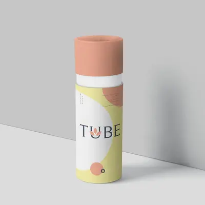 Cardboard Deodorant Tubes displayed with the closure detail visible