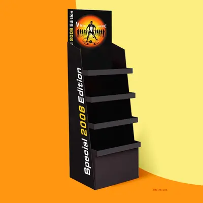 Cardboard Display Stands shown as a finished custom-printed pack