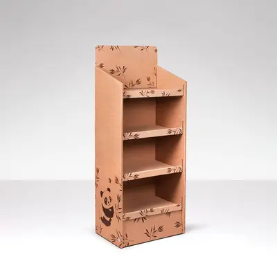 Cardboard Display Stands shown at an angle that reveals the depth of the pack