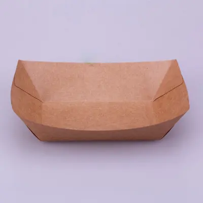 Cardboard Lunch Trays displayed with the closure detail visible