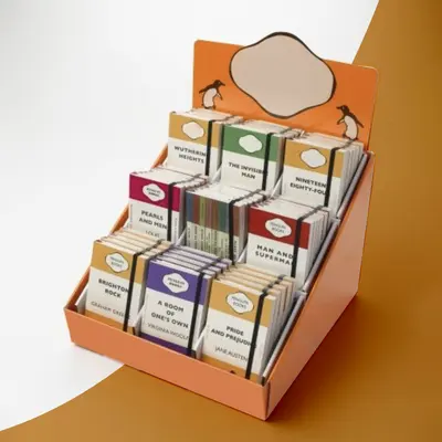 Cardboard Retail Display Boxes displayed with the closure detail visible