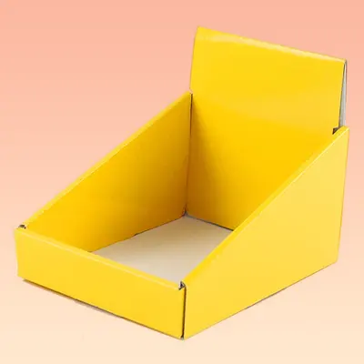 Cardboard Retail Display Boxes shown at an angle that reveals the depth of the pack