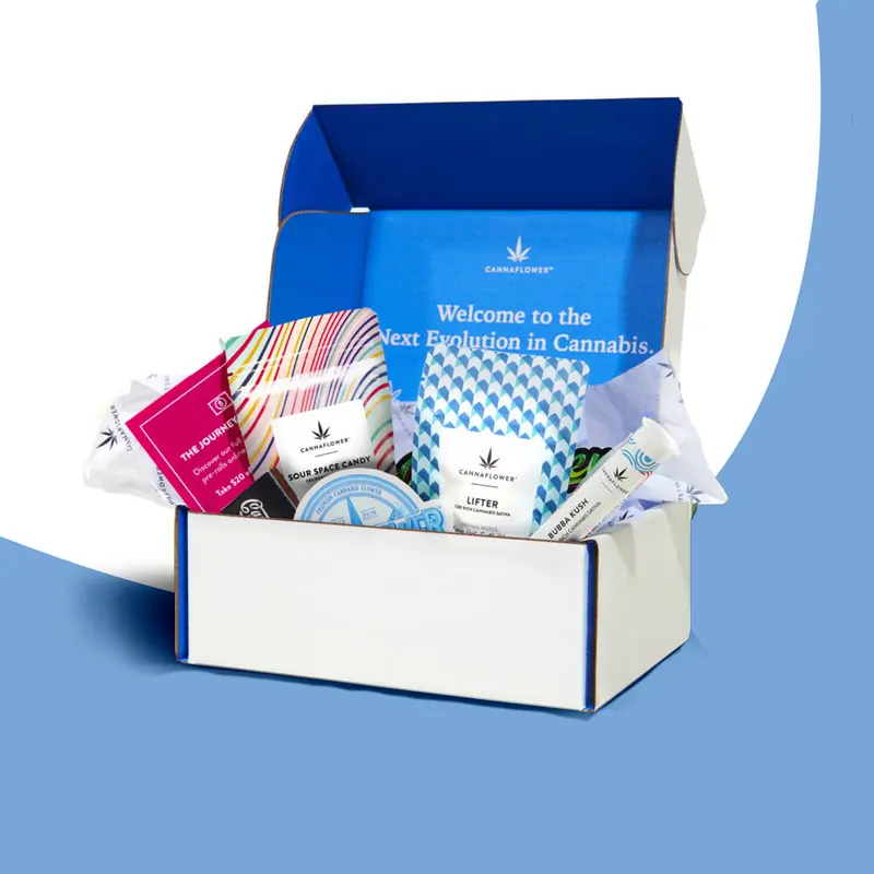 CBD Gift Boxes produced as custom cbd packaging