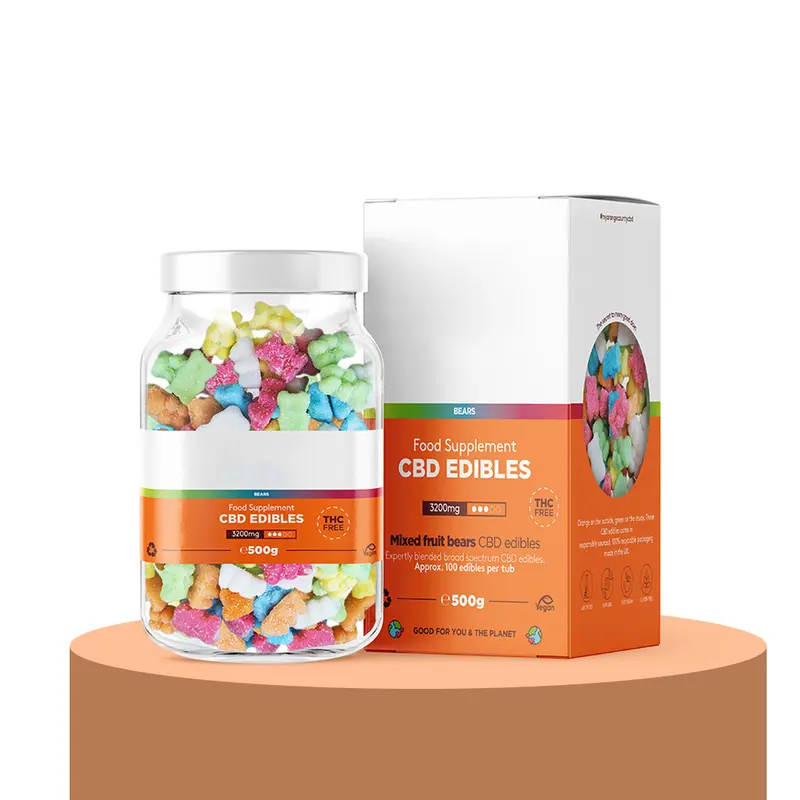 CBD Gummies Boxes produced as custom cbd packaging