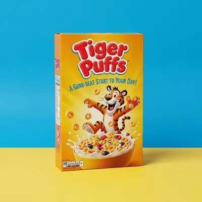 Cereal Boxes displayed with the closure detail visible