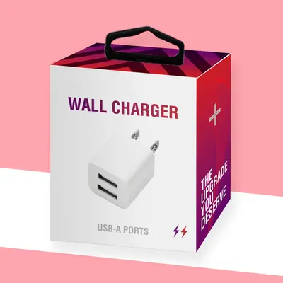 Charger Boxes photographed from a second angle showing the side panel