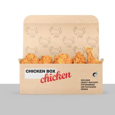 Chicken Boxes displayed with the closure detail visible