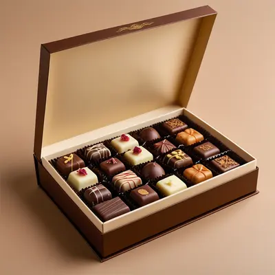 Chocolate Box Inserts displayed with the closure detail visible