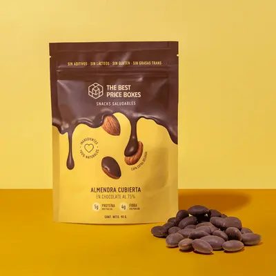 Chocolate Pouches photographed from a second angle showing the side panel
