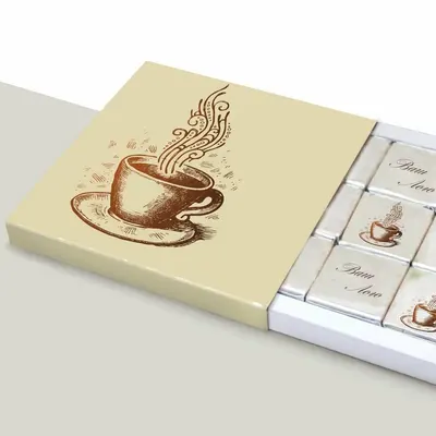 Chocolate Sleeves presented alongside its printed surface detail