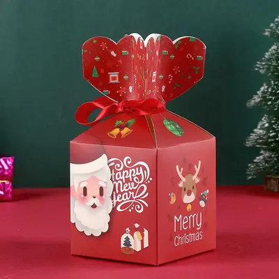 Christmas Boxes shown at an angle that reveals the depth of the pack