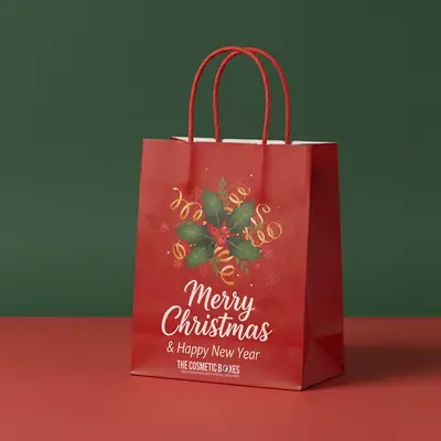 Christmas Gift Bags captured to show scale and proportion