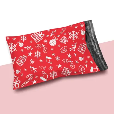 Christmas Mailers shown as a finished custom-printed pack