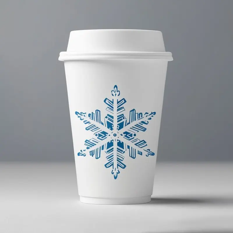 Christmas Paper Cups photographed to show finish and proportion