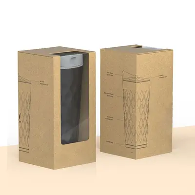 Cold Cup Boxes presented alongside its printed surface detail