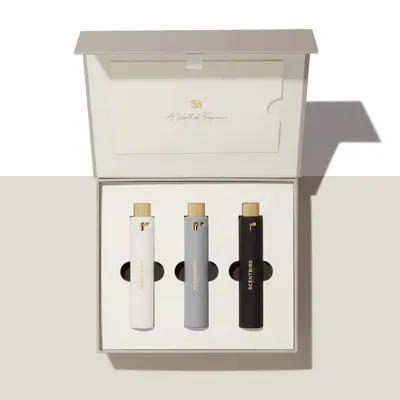 Cologne Boxes presented alongside its printed surface detail