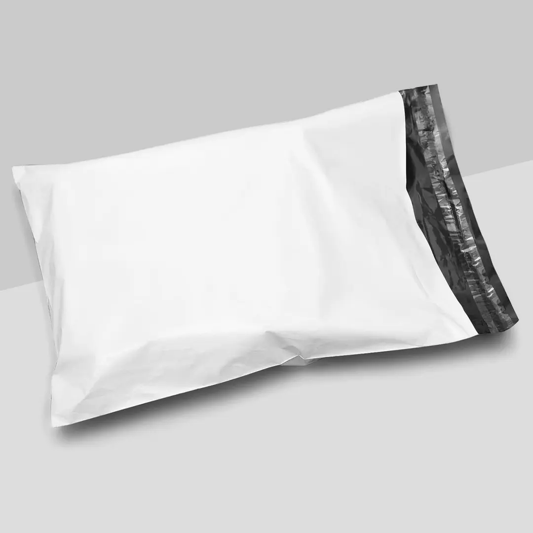 Compostable mailers made from plant-based film with printed markings