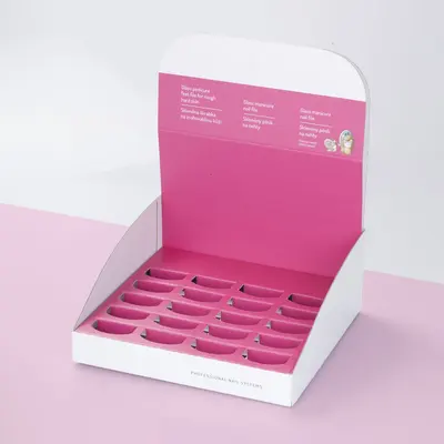 Corrugated Display Boxes presented alongside its printed surface detail