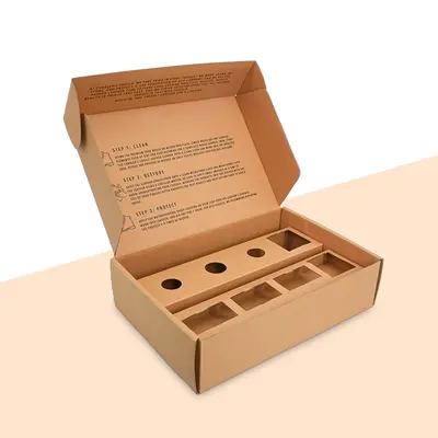 Corrugated Packaging Inserts displayed with the closure detail visible