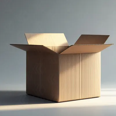 Corrugated Shipping Boxes shown at an angle that reveals the depth of the pack