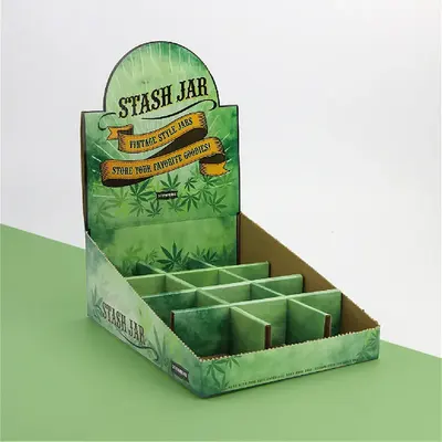 Counter Display Boxes shown as a finished custom-printed pack