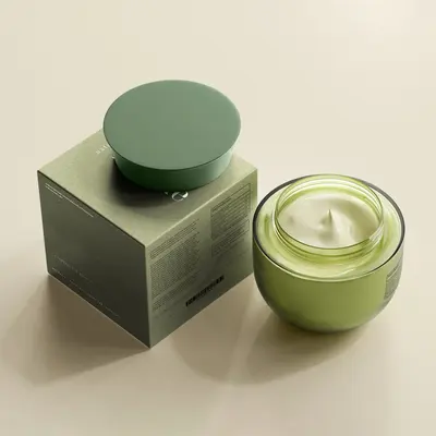 Cream Boxes shown as a finished custom-printed pack
