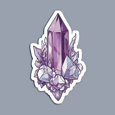 Crystal Stickers shown as a finished custom-printed pack