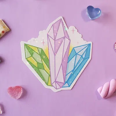Crystal Stickers displayed with the closure detail visible