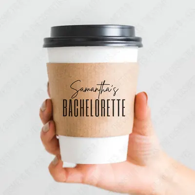 Cup Sleeves photographed from a second angle showing the side panel
