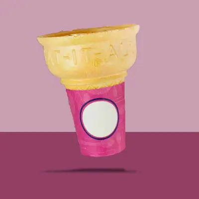 Custom Cake Cone Sleeves shown as a finished custom-printed pack