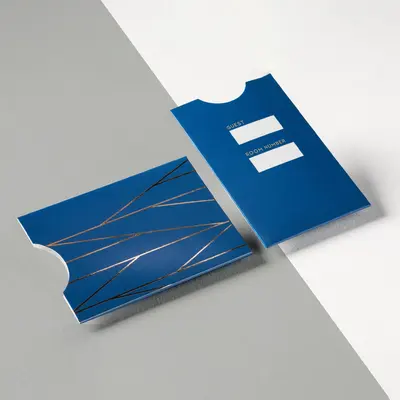 Custom Card Sleeves shown as a finished custom-printed pack