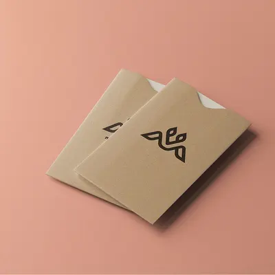 Custom Card Sleeves shown at an angle that reveals the depth of the pack