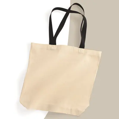 Custom Cotton Tote Bags shown as a finished custom-printed pack
