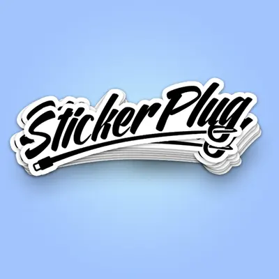 Custom Die Cut Stickers shown as a finished custom-printed pack