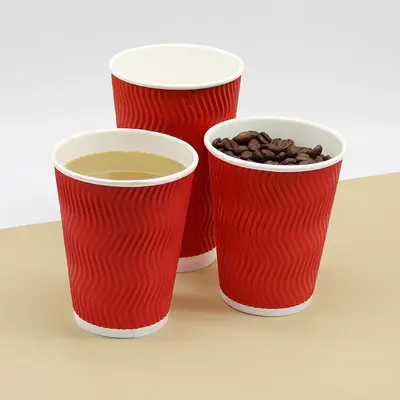Custom Double Wall Paper Cups shown as a finished custom-printed pack