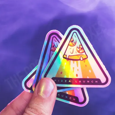 Custom Lenticular Stickers shown as a finished custom-printed pack