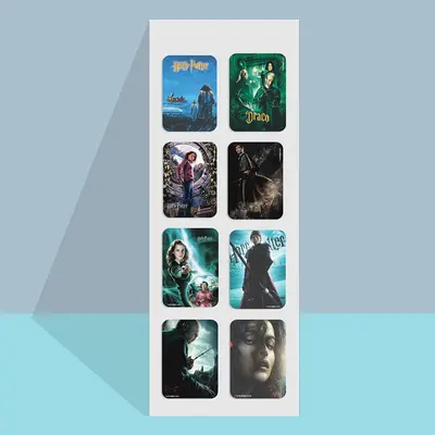 Custom Lenticular Stickers displayed with the closure detail visible
