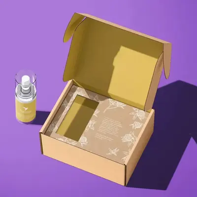 Custom Packaging Boxes with Inserts shown as a finished custom-printed pack