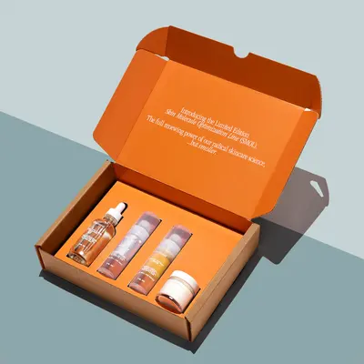 Custom Packaging Boxes with Inserts photographed from a second angle showing the side panel