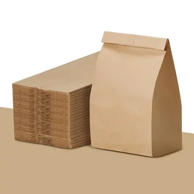 Custom Paper Lunch Bags photographed to show the finish across the panel
