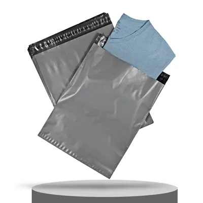 Custom Poly Mailers displayed with the interior structure visible