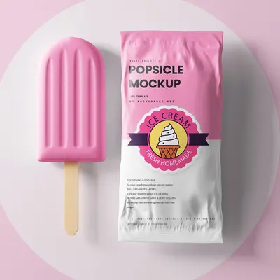 Custom Popsicle Bags displayed with the closure detail visible