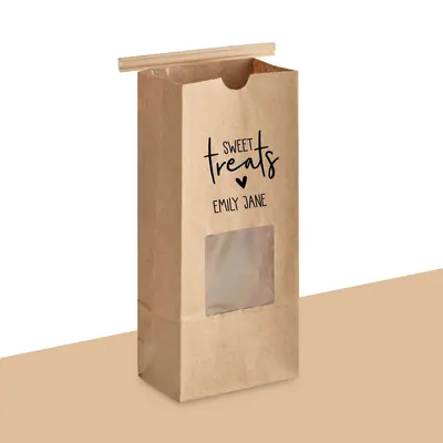 Custom Printed Tin Tie Bags shown as a finished custom-printed pack