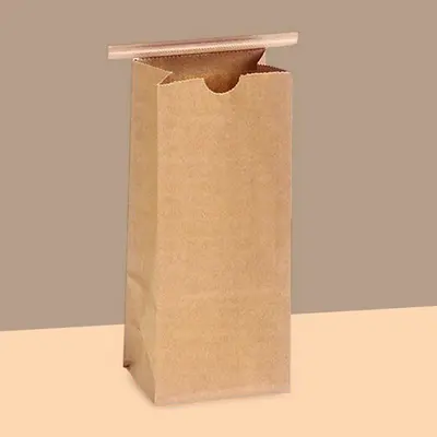 Custom Printed Tin Tie Bags shown at an angle that reveals the depth of the pack