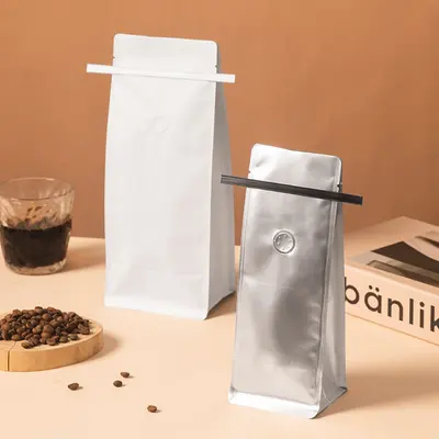 Custom Printed Tin Tie Bags presented alongside its printed surface detail