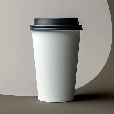 Custom Single Wall Paper Cups displayed with the interior structure visible
