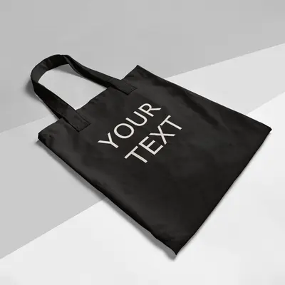 Custom Tote Bags shown at an angle that reveals the depth of the pack