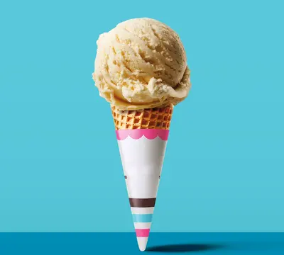 Custom Waffle Cone Sleeves presented alongside its printed surface detail
