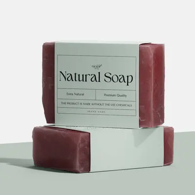 Customized Soap Wraps shown as a finished custom-printed pack